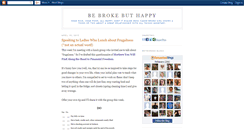 Desktop Screenshot of bebrokebuthappy.com